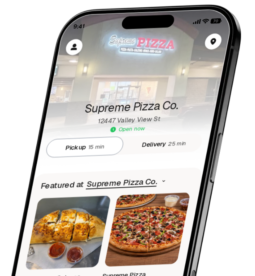 Supreme Pizza Co. app preview