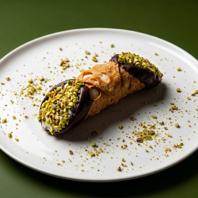 Dubai Chocolate Cannoli.