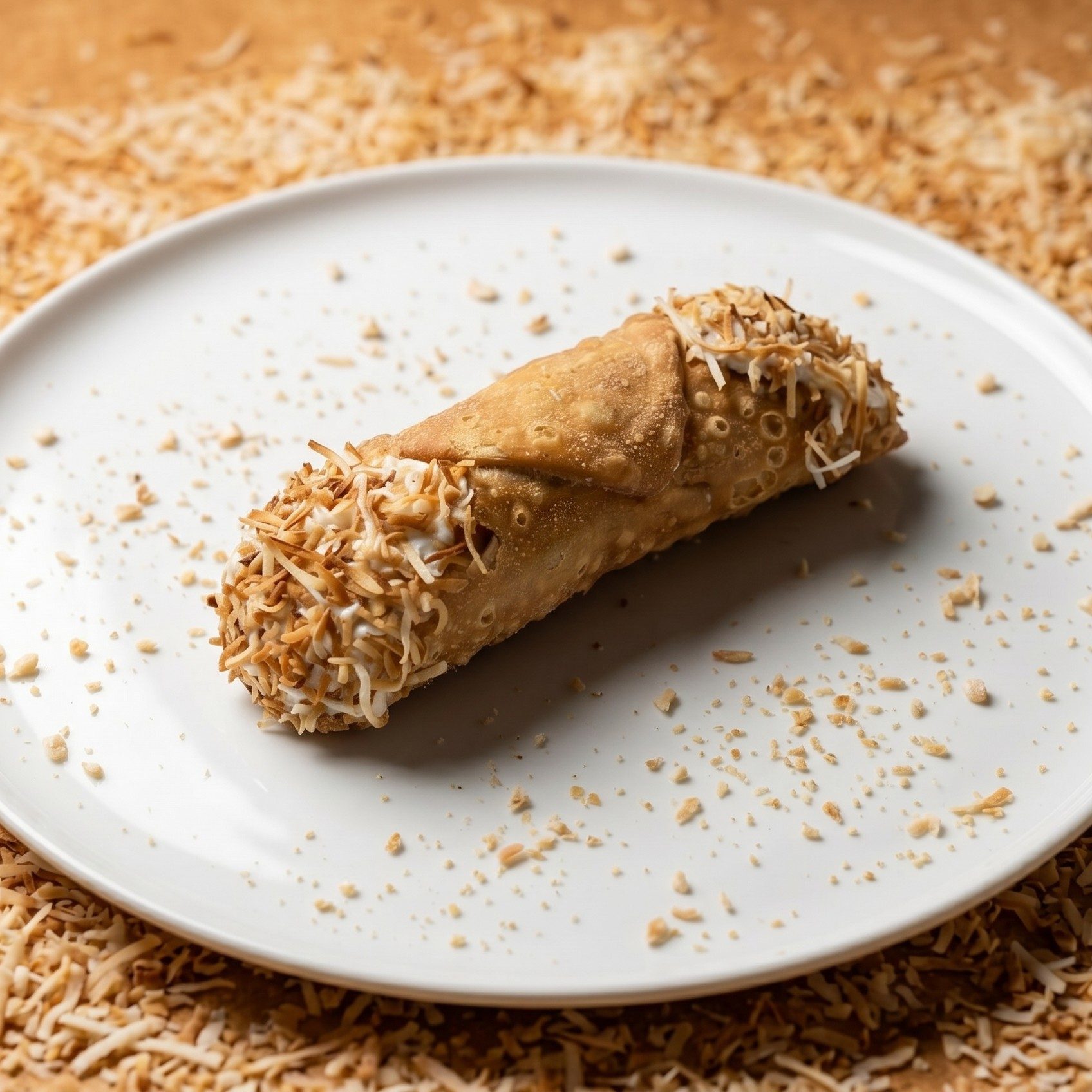 Toasted Coconut Cannoli.